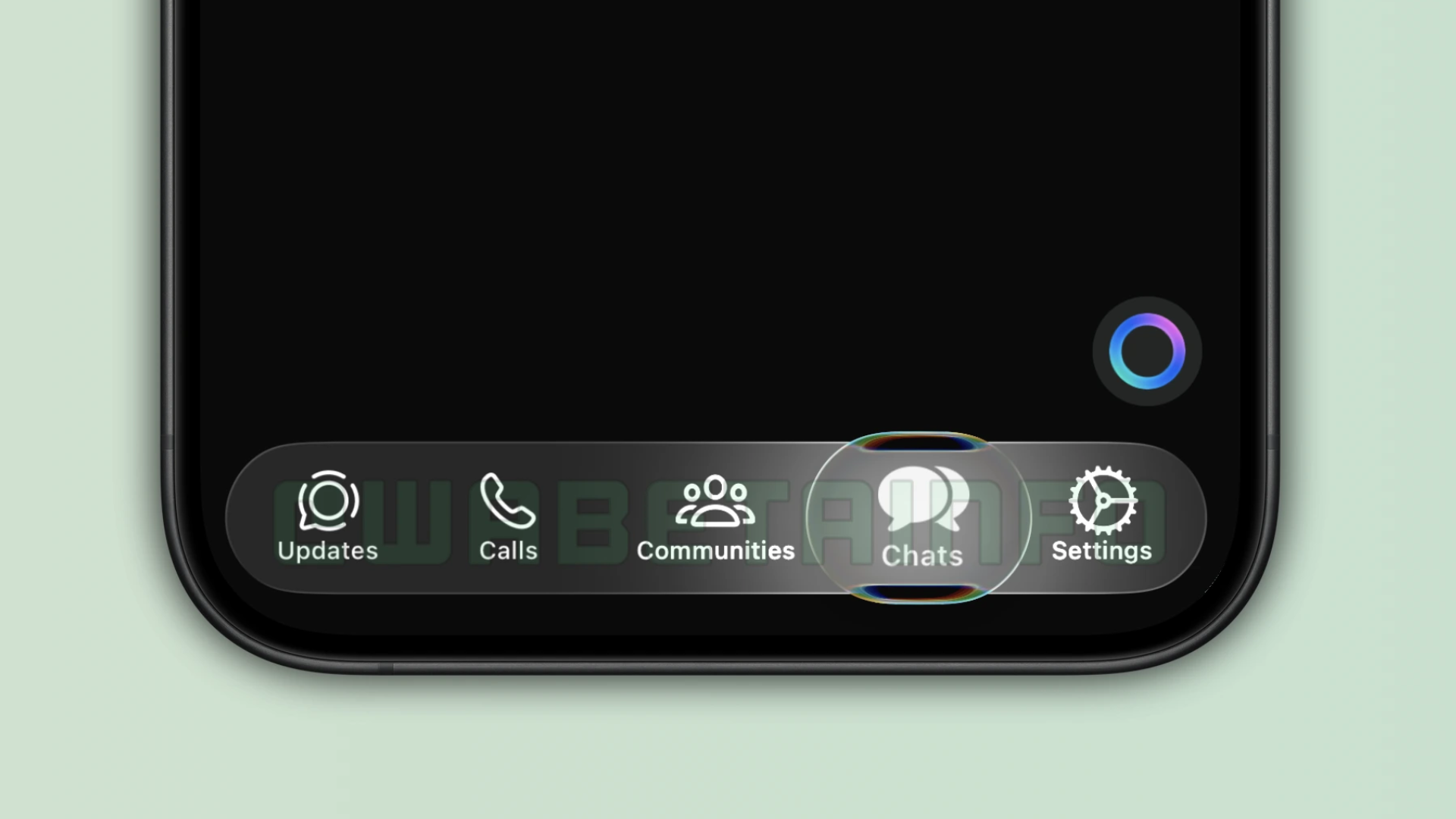 WhastApp Liquid Glass iPhone